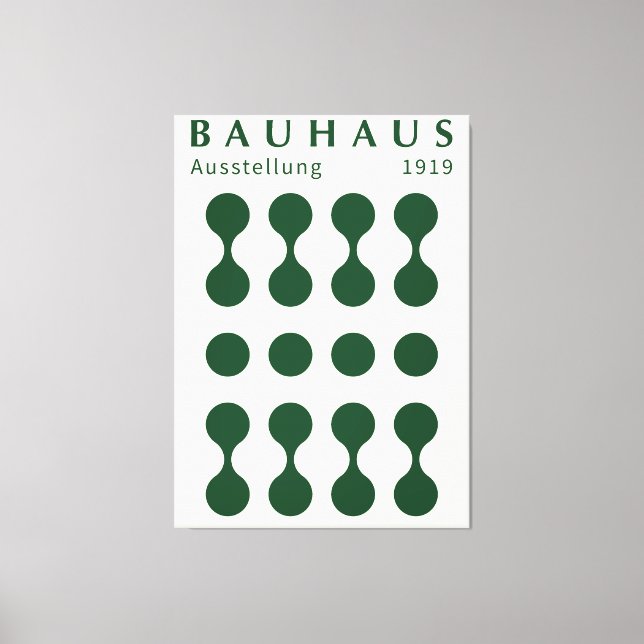 Exposición Bauhaus 1919 Impresión de forma, decora (Anverso)