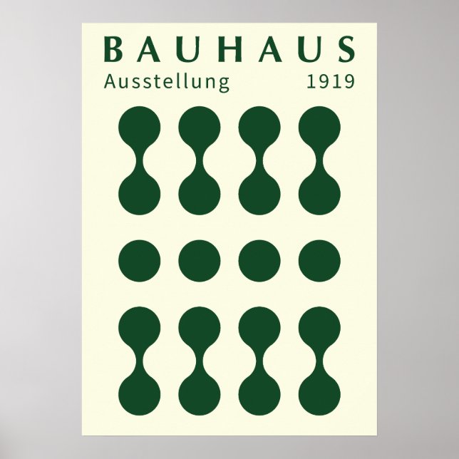 Exposición Bauhaus 1919 Impresión de forma, decora (Frente)