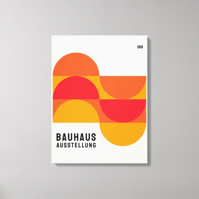 Exposición Bauhaus 1919 Impresión de lienzo B19 (Anverso)