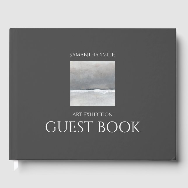 Exposición de arte Libro de invitados personalizad (Anverso)
