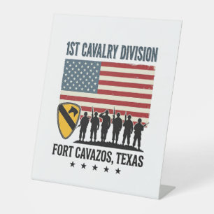 Expositor En L 1ª División de Caballería Fort Hood Camiseta Milit