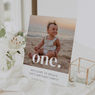 Expositor En L 1.ᵉʳ Signo de bienvenida de la foto de cumpleaños