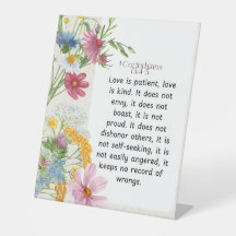 1 Corintios 13:4-5 Diseño de acuarela relajante