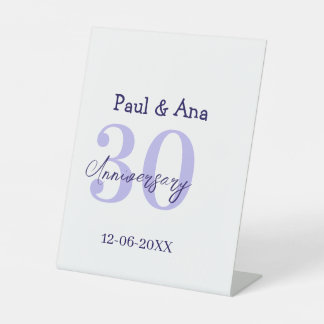 Expositor En L 30th anniversary purple bold letter name simple re