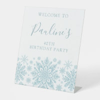40.º Fiesta de cumpleaños Bienvenida con copos de 
