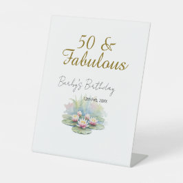 Expositor En L 50 & fabulous golden water lotus lily watercolor