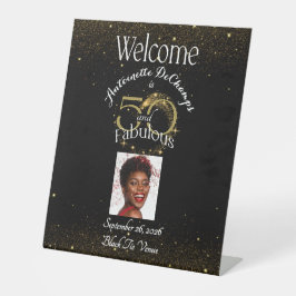 Expositor En L 50 y fabuloso nombre personalizado de la fiesta de