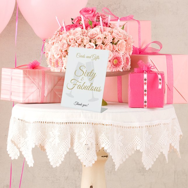 Expositor En L 60 and Fabulous Birthday Gift Table White Gold  (Subido por el creador)