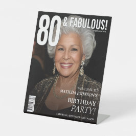 Expositor En L 80 Fabulous Magazine Cover 80th Birthday 