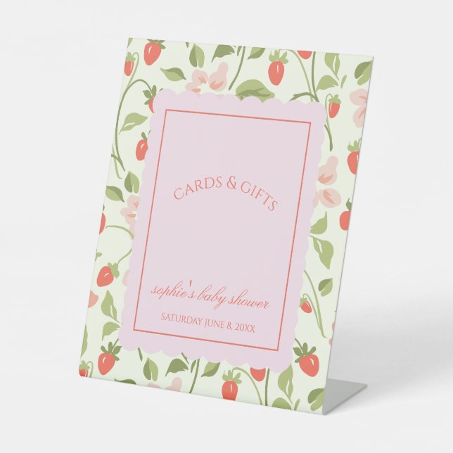 Expositor En L A berry sweet girl is on the way cards & gift  (Anverso)