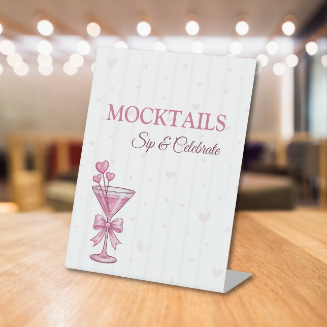 Expositor En L A Tiny Bit Engaged Pink Mocktails Bar Sign (Subido por el creador)