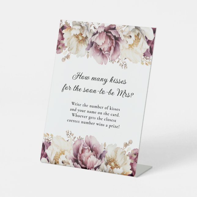 Expositor En L Abundancia floral rústica cuántos besos juegan (Anverso)