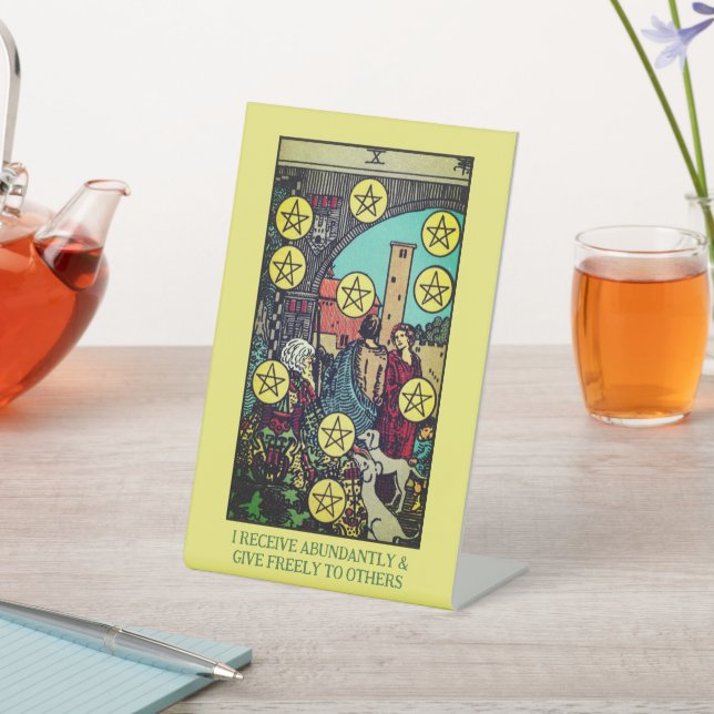 Expositor En L Abundante Y rico | Diez De Pentacles Tarot Card (In Situ)