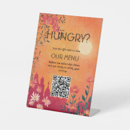 Expositor En L Acceso digital Menú Boda Serenade Sunset