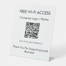 Acceso WiFi Gratuito Minimalista Moderno para Nego