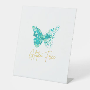 Expositor En L Acento de mariposa libre de gluten