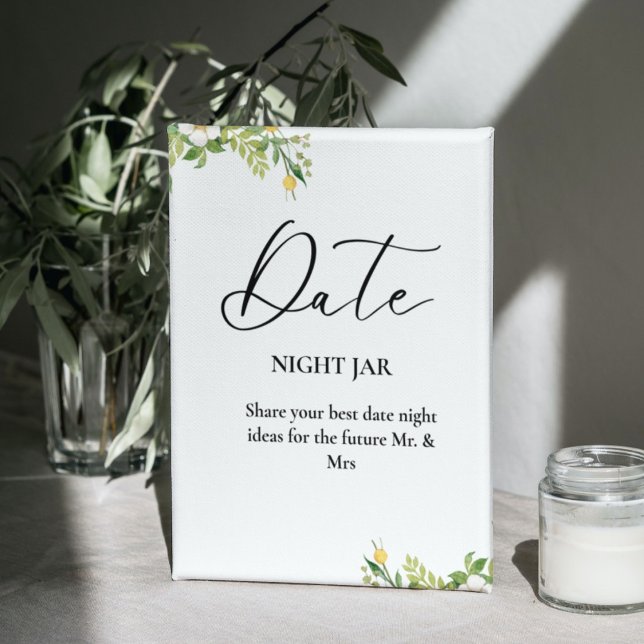 Expositor En L Acuarela Citrus Lemon Bridal Ducha boda Rótulo (Subido por el creador)