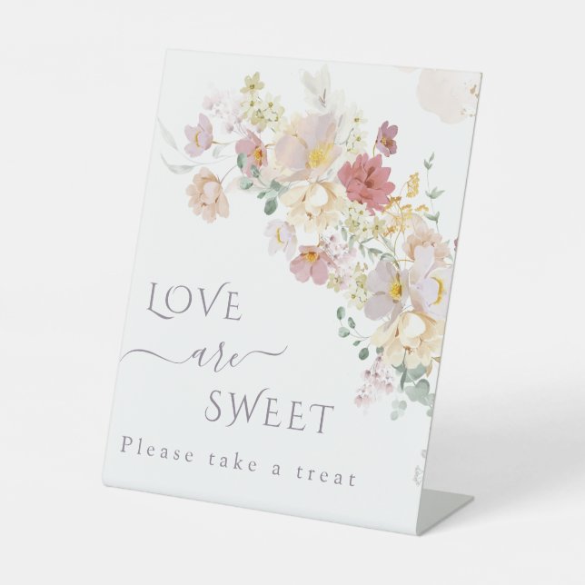 Expositor En L Acuarela Flor silvestre Purple Spring Bridal (Anverso)