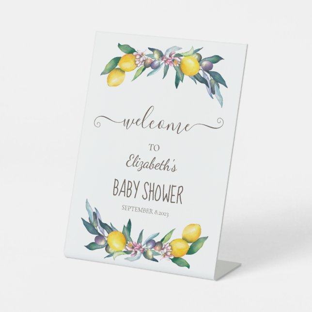 Expositor En L Acuarela Lemons Olives (Anverso)