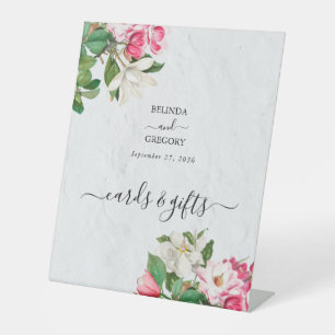 Expositor En L Acuarela Magnolia Flores Regalos de Bodas