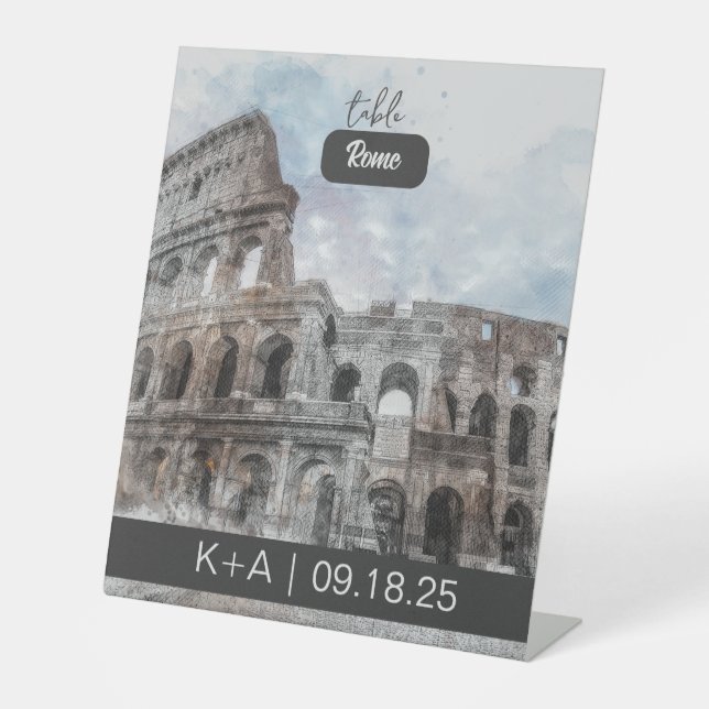 Expositor En L Acuarela Roma, Italia (Anverso)