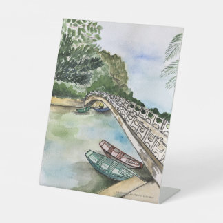 Expositor En L Acuarela, Vietnam, provincia de Ninh Binh