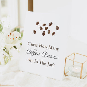 Expositor En L Adivina Cuántos Granos de Café Juego de Baby Showe