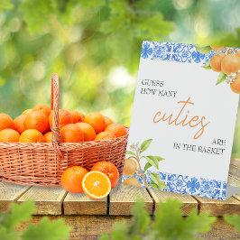 Expositor En L Adivinen Cuántas Cuadras | Juego Baby Shower