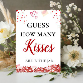 Expositor En L Adivinen cuántos besos valentina Rótulo de ducha d