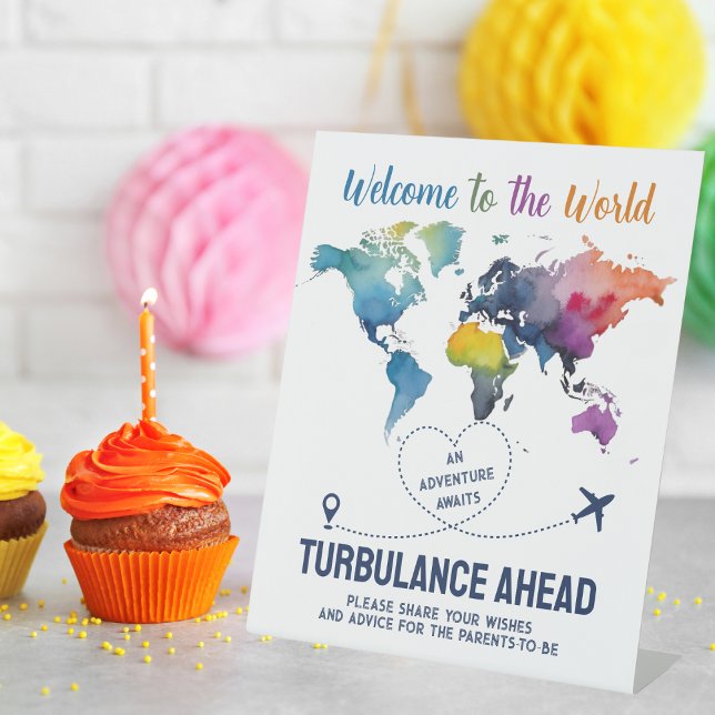 Expositor En L Adventure Awath World Map Travel Baby Shower (Subido por el creador)