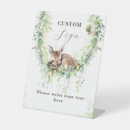 Expositor En L Adventure Woodland Baby Boy Shower Personalizado R