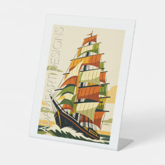 Expositor En L Adventurous Art Deco Sailing Ship