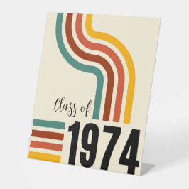 Expositor En L Afiche retro vintage de 1974 50ª clase de Reunión