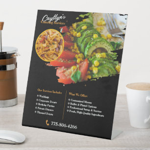 Expositor En L Afuera Comedor Personalizado Rótulo Pedestal