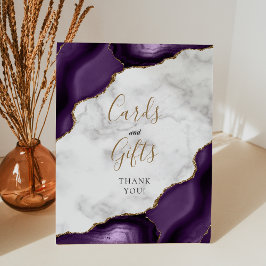Expositor En L Agate Purple Gold Cards and Gifts