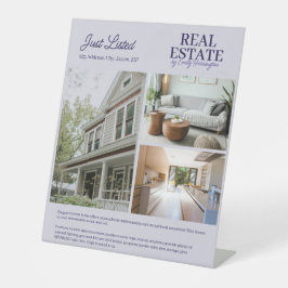 Expositor En L Agente Inmobiliario Lavanda Listado Moderno