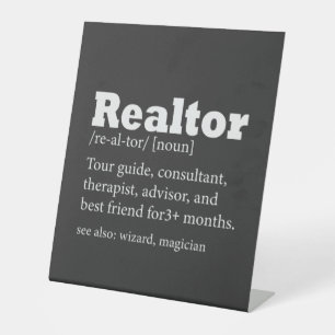 Expositor En L Agente inmobiliario Realtor Funny