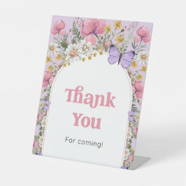 Expositor En L Agradecimientos por el cumpleaños de la mariposa d