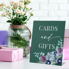 Expositor En L Agua verde esmeralda floral Boda de invierno