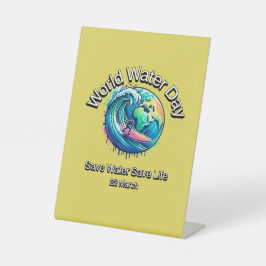 Expositor En L Ahorra Agua, Salva Vida. Día Mundial del Agua.