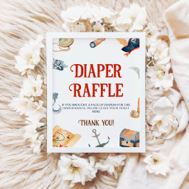 Expositor En L Ahoy es un chico Baby Shower Diaper Raffle