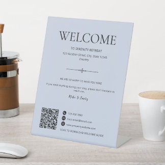 Expositor En L Airbnb Bienvenida Casa de Vacaciones Alquiler QRCo