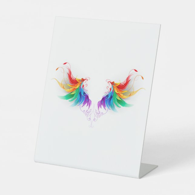 Expositor En L Alas del arco iris fluidas (Anverso)
