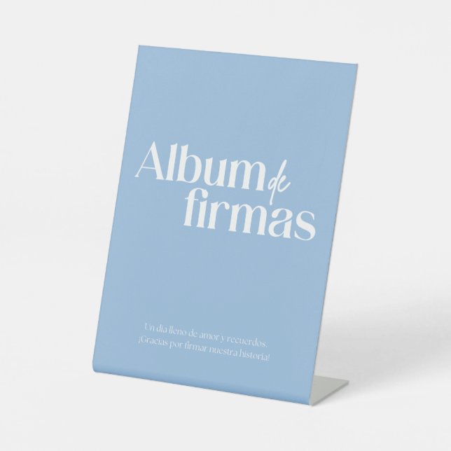 Expositor En L Álbum de firmas para boda (Anverso)