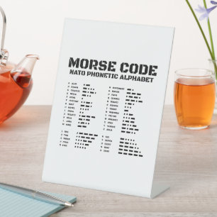 Expositor En L Alfabeto fonético de la OTAN, código morse, aviaci