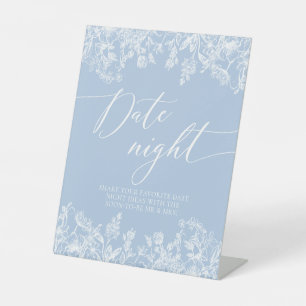 Expositor En L Algo Blue Bridal Date Noche Ideas Rótulo
