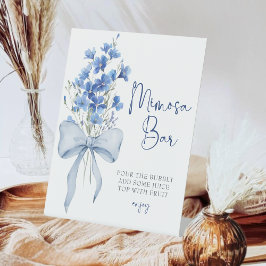 Expositor En L Algo Elegante Azul Mimosa Bar Ducha Bridal