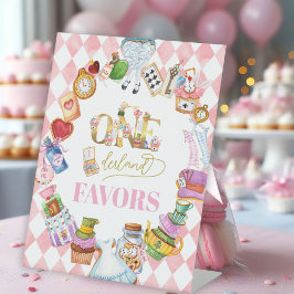 Expositor En L Alicia en el país de las maravillas 1er cumpleaños