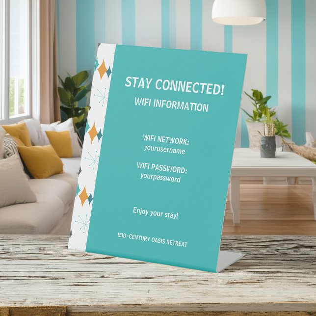 Expositor En L Alquiler de vacaciones Información WiFi Retro Star (Subido por el creador)