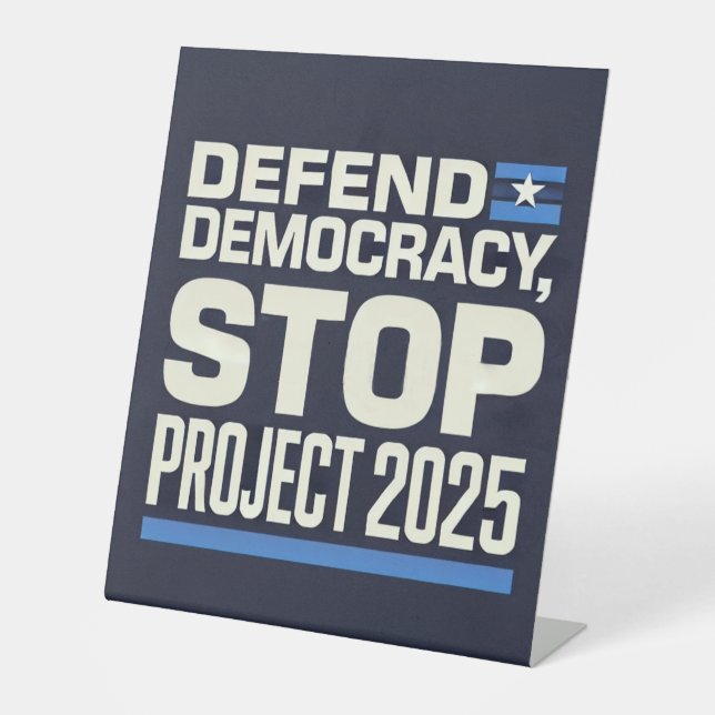 Expositor En L Alto al proyecto 2025 - Defender la democracia - V (Anverso)